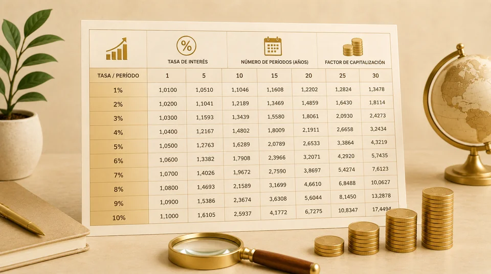 Tablas de interés compuesto