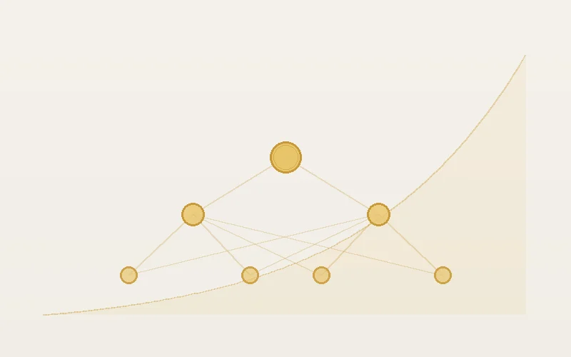 Concepto abstracto de multiplicación de riqueza